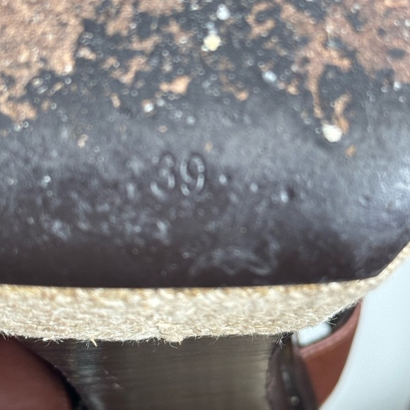 YSL Yves Saint Laurent Leather Cruise Platform Sandals Sz 39 - Picture 7 of 7